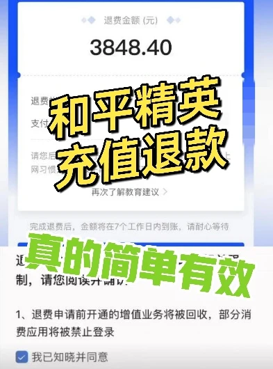 和平精英小孩充钱怎么退款_和平精英孩子充值退款全攻略，详细步骤与注意事项