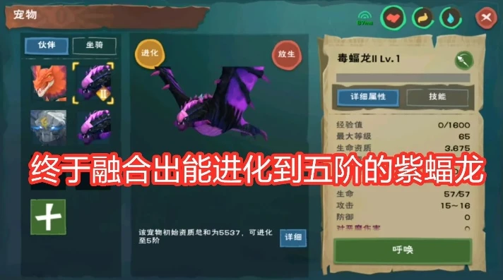 创造与魔法红蝠龙与什么合成最好_创造与魔法，红蝠龙最佳合成伴侣全解析